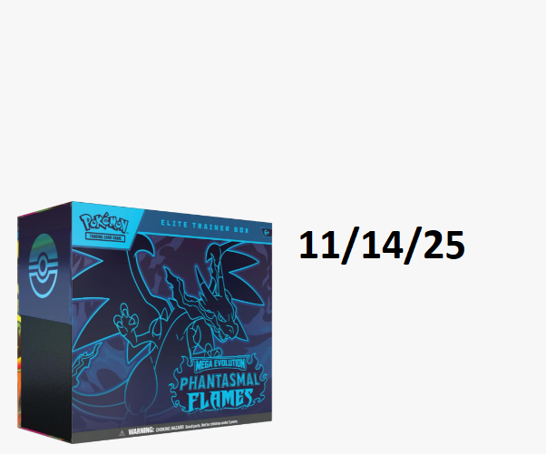 Phantasmal Flames Elite Trainer Box - ME02: Phantasmal Flames (PFL) 11/14/25 Wave 1