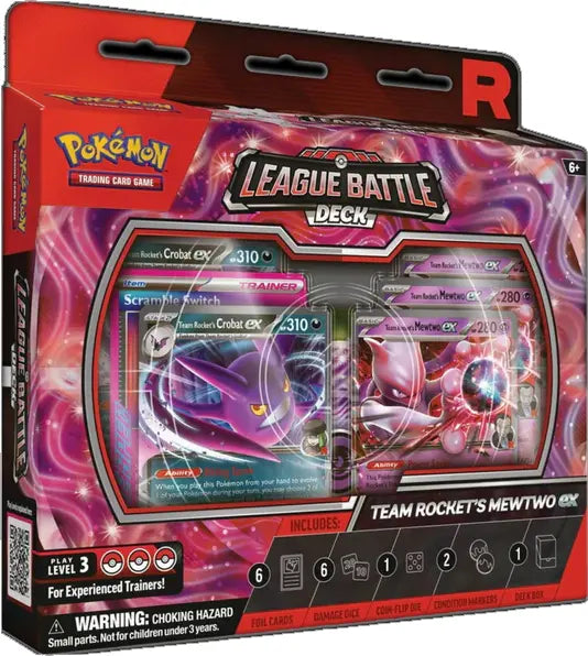 Pokemon TCG: Team Rocket’s Mewtwo ex League Battle Deck