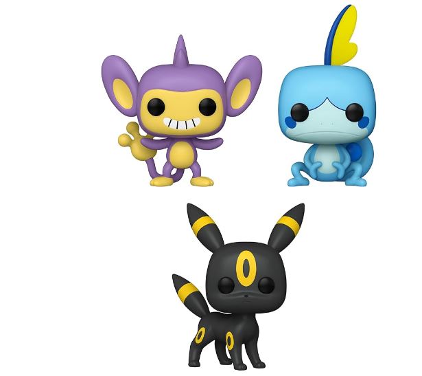 Funko Pop! Pokemon Set of 3 - Aipom, Umbreon and Sobble