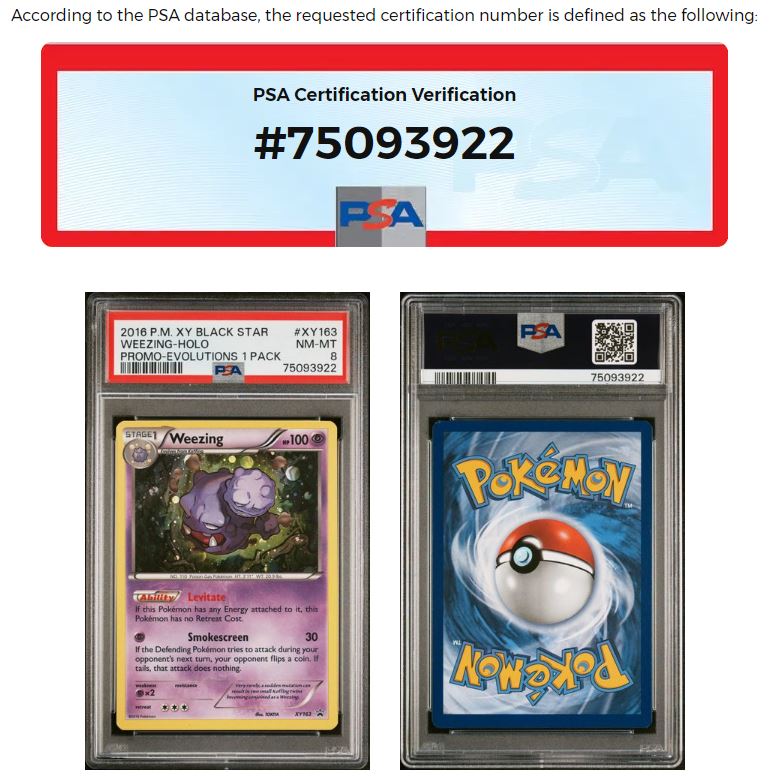 2016 POKEMON XY BLACK STAR PROMO XY163 WEEZING-HOLO EVOLUTIONS SINGLE PACK BLISTERS