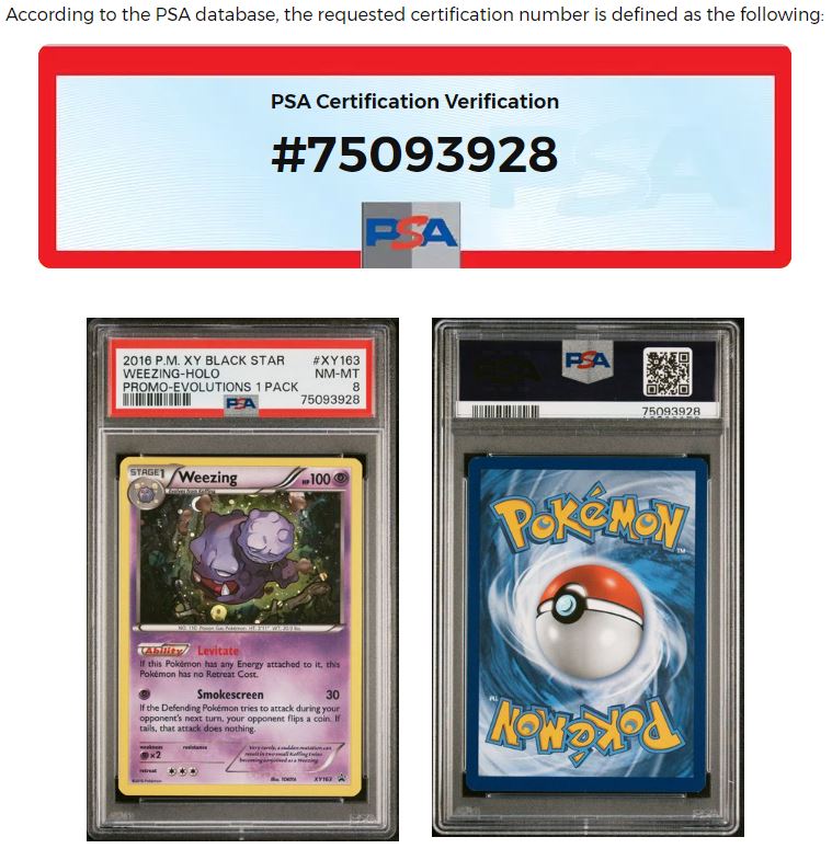 2016 POKEMON XY BLACK STAR PROMO XY163 WEEZING-HOLO EVOLUTIONS SINGLE PACK BLISTERS