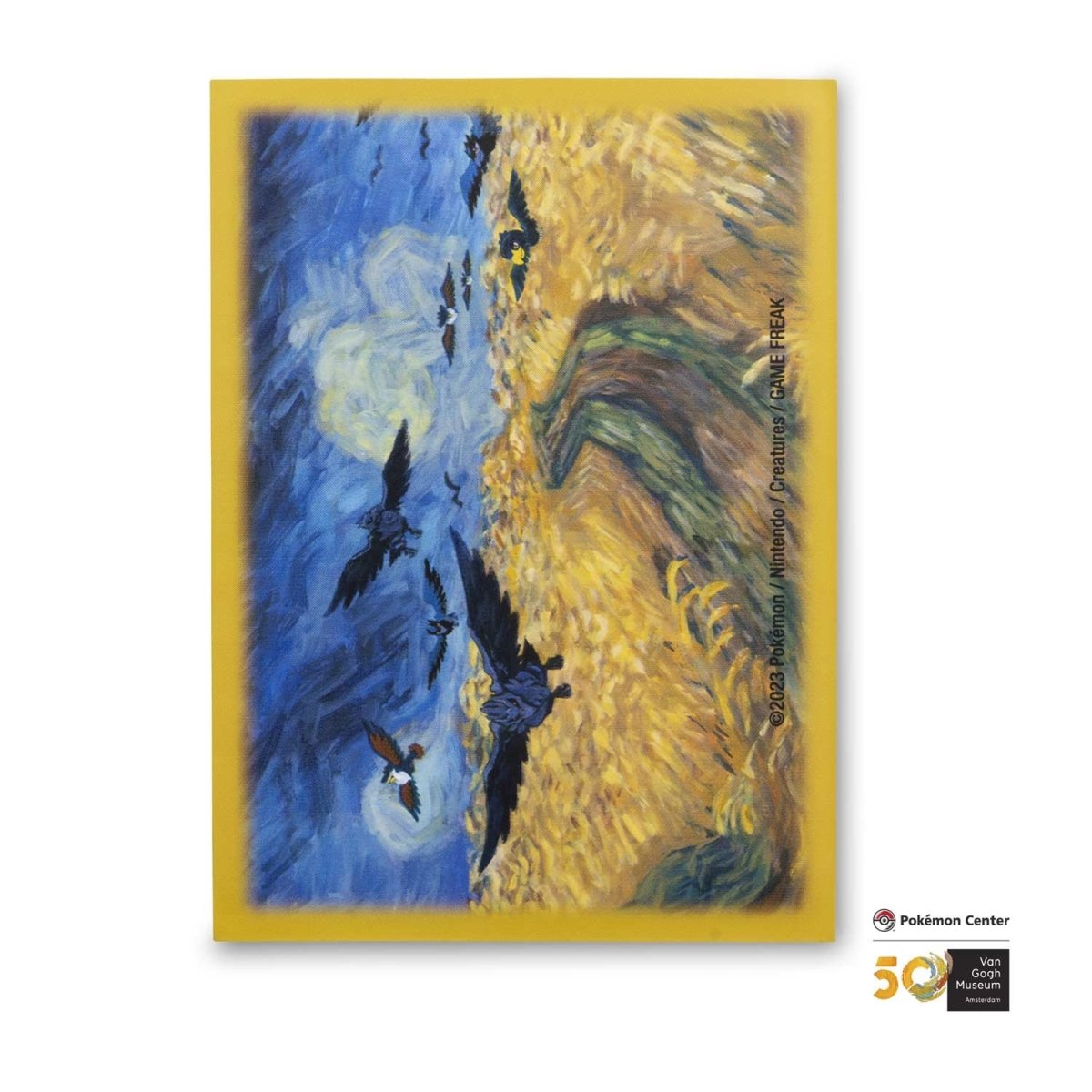 Pokemon Center × Van Gogh Museum: Corviknight Inspired by Wheatfield with Crows Card Sleeves (65 Sleeves)