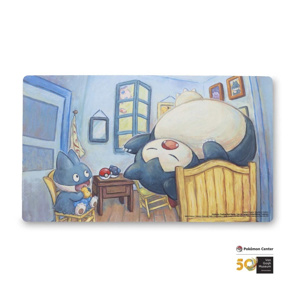 Pokemon Center × Van Gogh Museum: Munchlax &amp; Snorlax Inspired by The Bedroom Playmat
