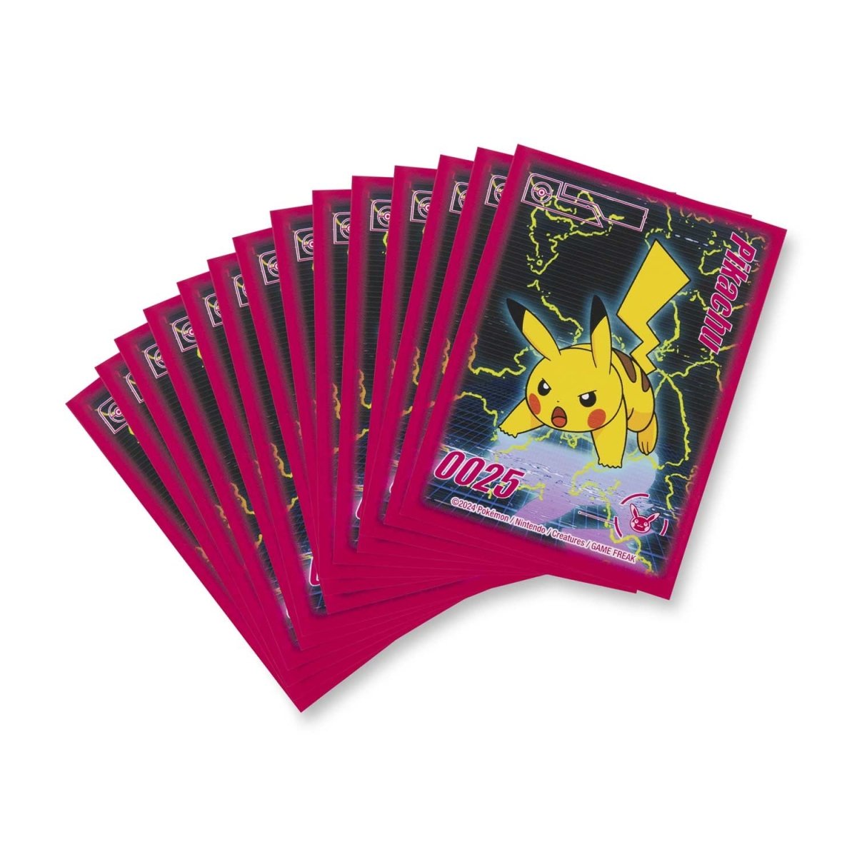 Pokemon TCG: Pikachu Neon Charge Card Sleeves (65 Sleeves)