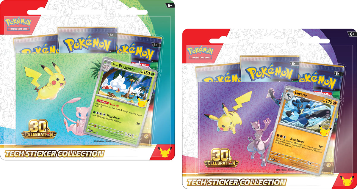 Pokemon 30th Celebration Tech Sticker Collection Random Ships 9/16
