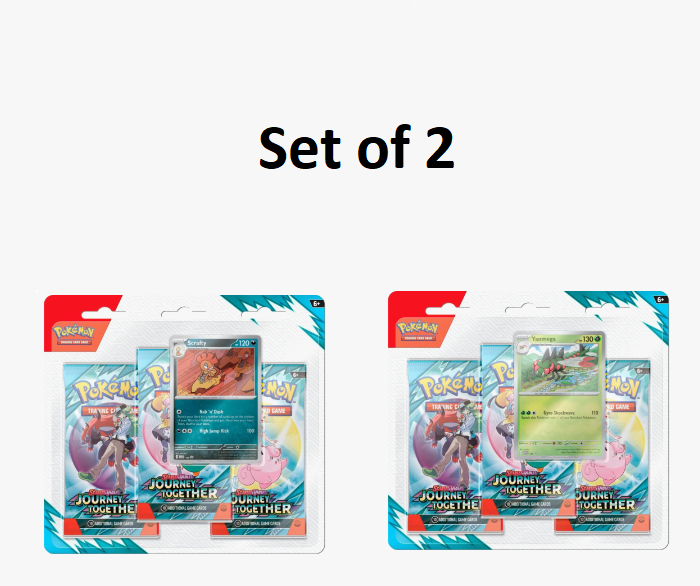 Journey Together 3 Pack Blister [Yanmega] &amp; [Scrafty] - SV09: Journey Together