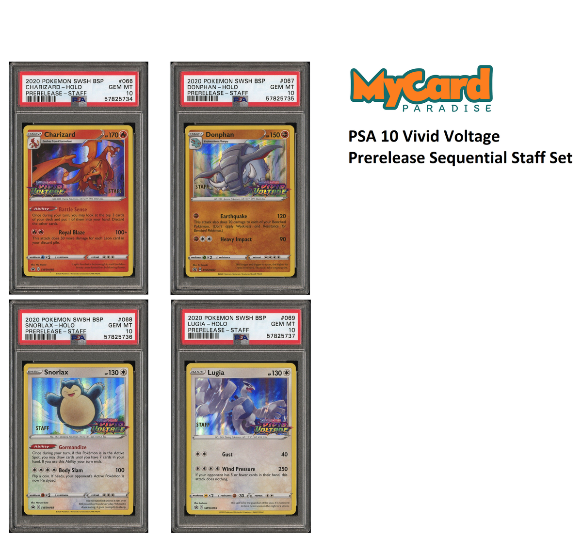 Vivid Voltage - Prerelease Staff - Sequential Set [4 Cards]